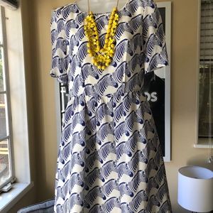 Zebra Printed Silk Dress